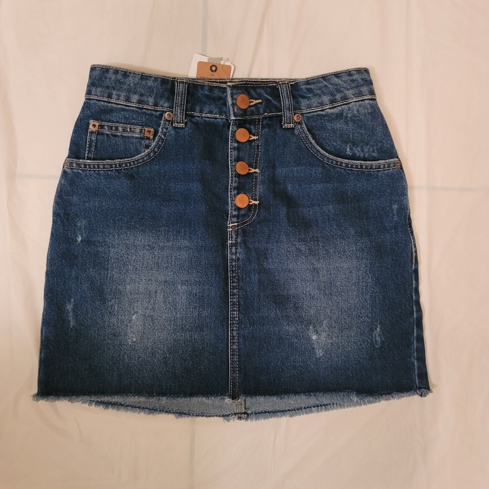 Roxy High Waist Jean Skirt Size XS